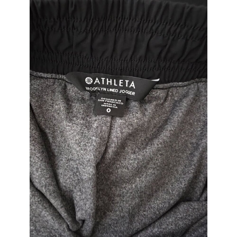Athleta Black BROOKLYN LINED JOGGER Athleisure Women's Sz 0 (XS) - Picture 11 of 12